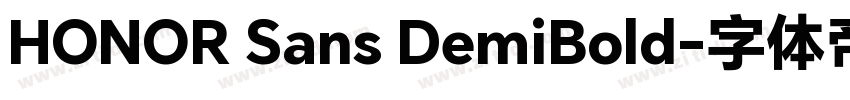 HONOR Sans DemiBold字体转换